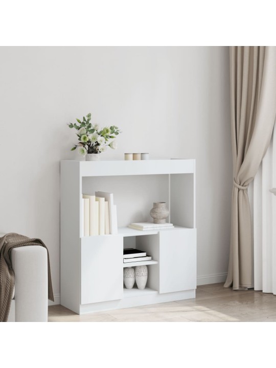 Skříň highboard bílá 92 x 33 x 100 cm kompozitní dřevo