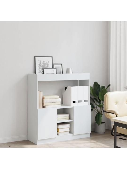 Skříň highboard bílá 92 x 33 x 100 cm kompozitní dřevo