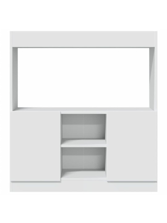 Skříň highboard bílá 92 x 33 x 100 cm kompozitní dřevo