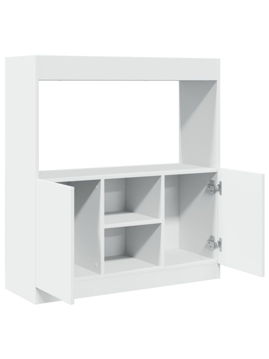 Skříň highboard bílá 92 x 33 x 100 cm kompozitní dřevo