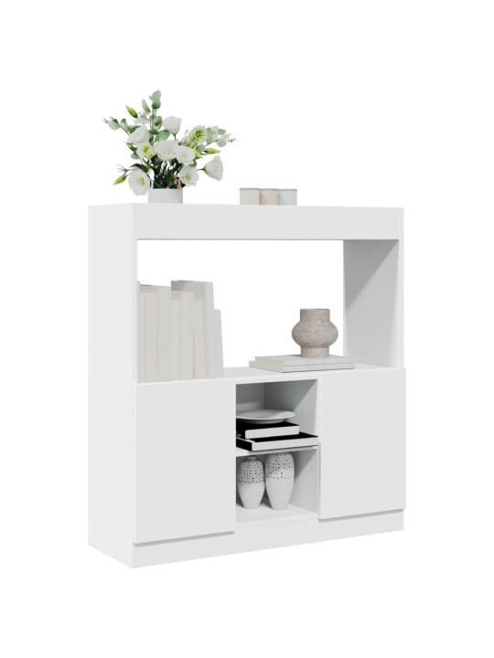 Skříň highboard bílá 92 x 33 x 100 cm kompozitní dřevo
