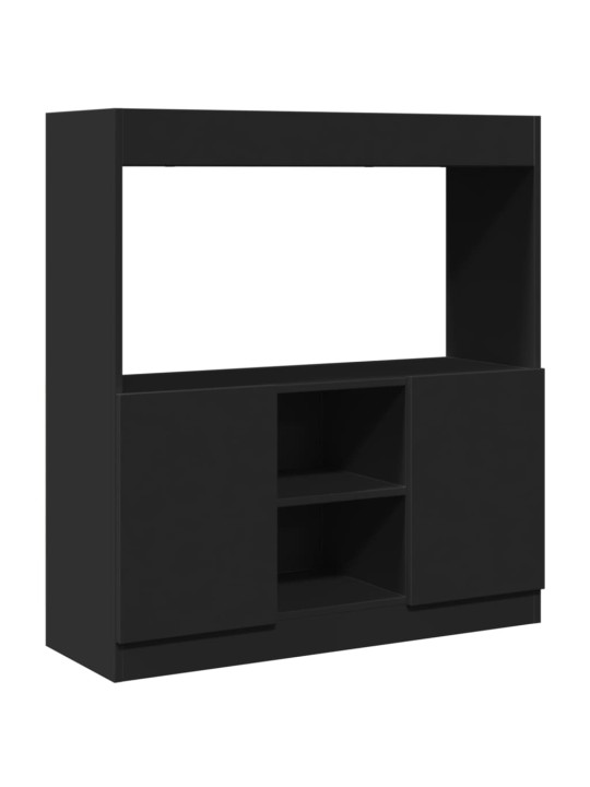 Skříň highboard černá 92 x 33 x 100 cm kompozitní dřevo