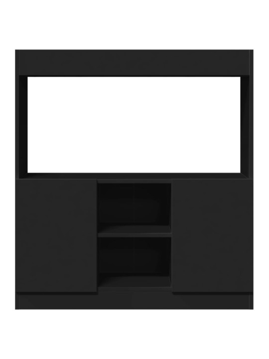 Skříň highboard černá 92 x 33 x 100 cm kompozitní dřevo