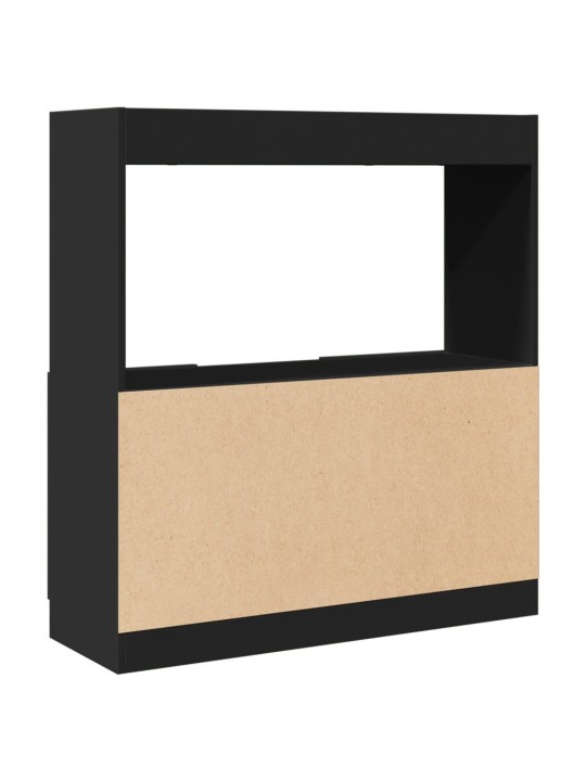 Skříň highboard černá 92 x 33 x 100 cm kompozitní dřevo