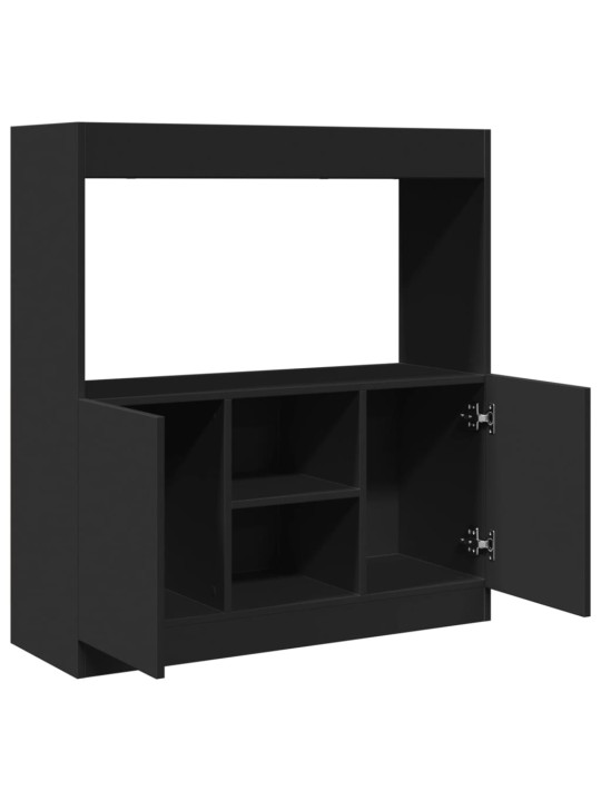 Skříň highboard černá 92 x 33 x 100 cm kompozitní dřevo