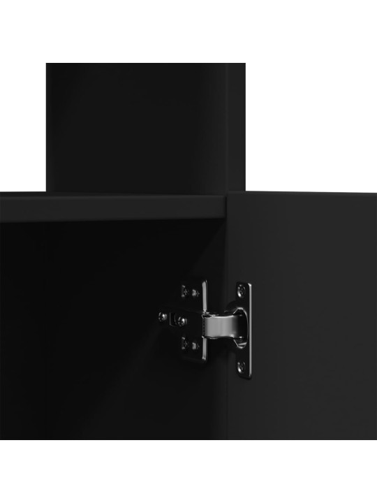 Skříň highboard černá 92 x 33 x 100 cm kompozitní dřevo