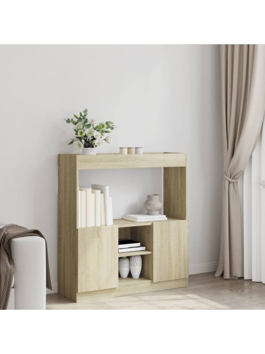 Skříň highboard dub sonoma 92 x 33 x 100 cm kompozitní dřevo