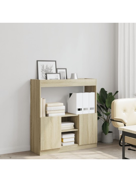 Skříň highboard dub sonoma 92 x 33 x 100 cm kompozitní dřevo