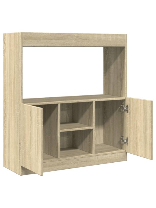 Skříň highboard dub sonoma 92 x 33 x 100 cm kompozitní dřevo
