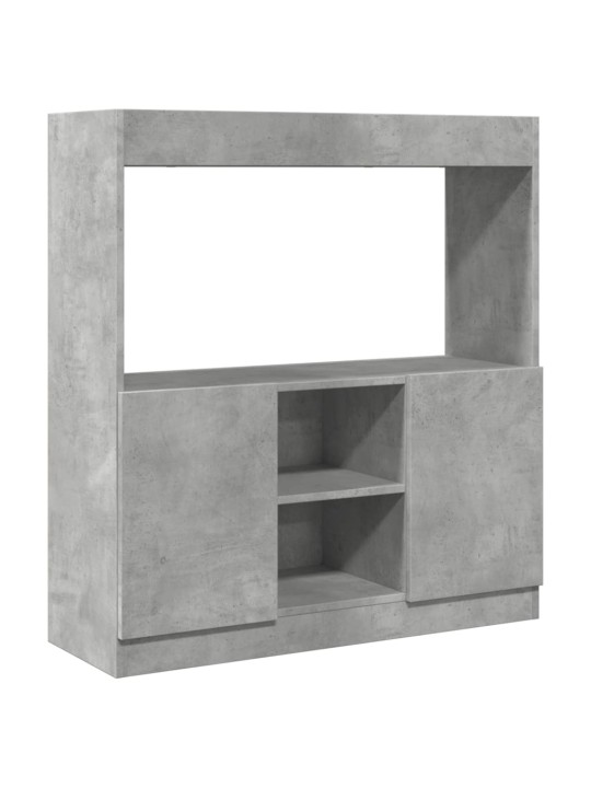 Skříň highboard betonově šedá 92 x 33 x 100 cm kompozitní dřevo