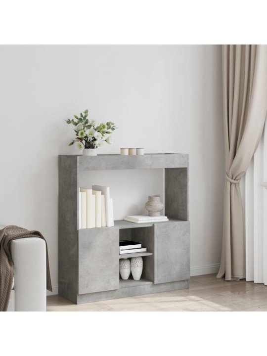 Skříň highboard betonově šedá 92 x 33 x 100 cm kompozitní dřevo