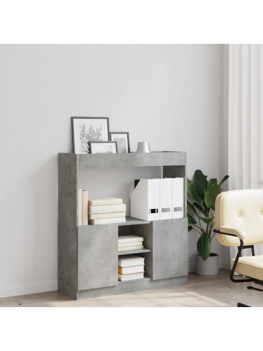 Skříň highboard betonově šedá 92 x 33 x 100 cm kompozitní dřevo