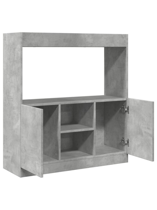 Skříň highboard betonově šedá 92 x 33 x 100 cm kompozitní dřevo