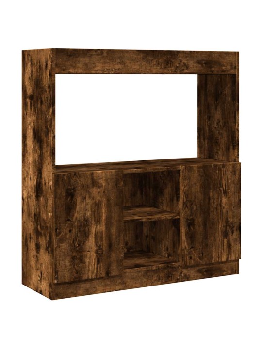 Skříň highboard kouřový dub 92 x 33 x 100 cm kompozitní dřevo