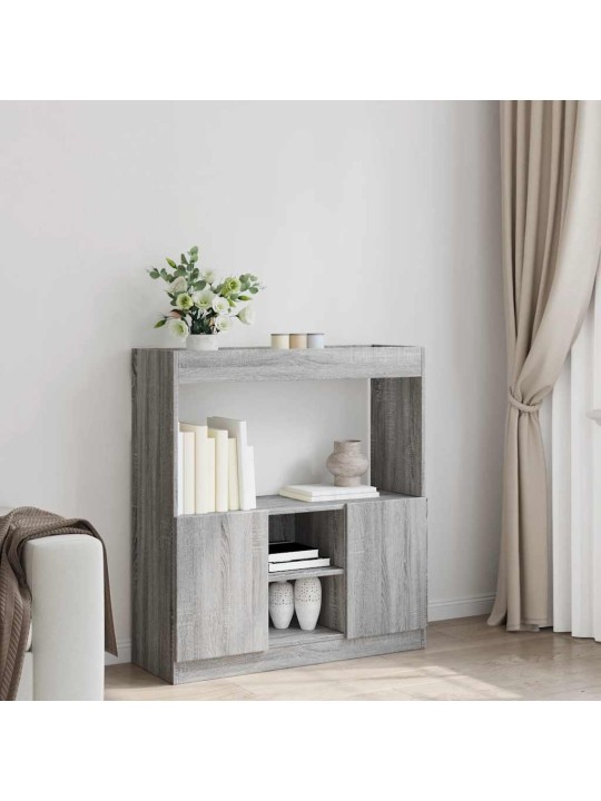Skříň highboard šedá sonoma 92 x 33 x 100 cm kompozitní dřevo