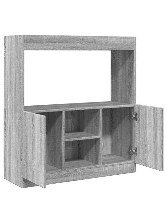 Skříň highboard šedá sonoma 92 x 33 x 100 cm kompozitní dřevo