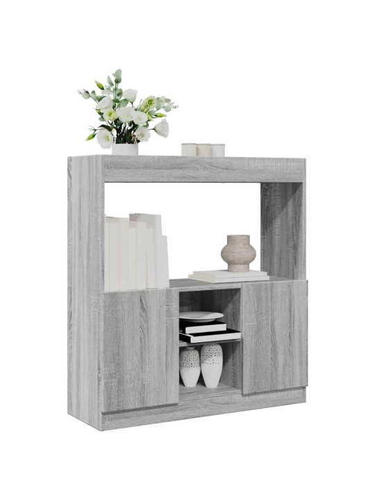 Skříň highboard šedá sonoma 92 x 33 x 100 cm kompozitní dřevo