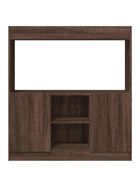 Skříň highboard hnědý dub 92 x 33 x 100 cm kompozitní dřevo