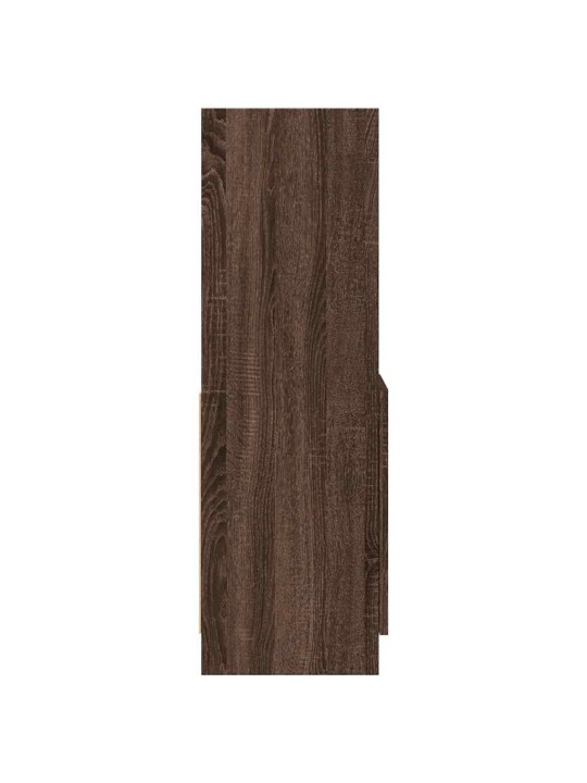 Skříň highboard hnědý dub 92 x 33 x 100 cm kompozitní dřevo