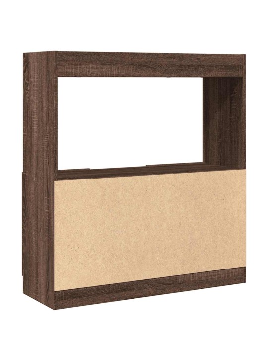 Skříň highboard hnědý dub 92 x 33 x 100 cm kompozitní dřevo
