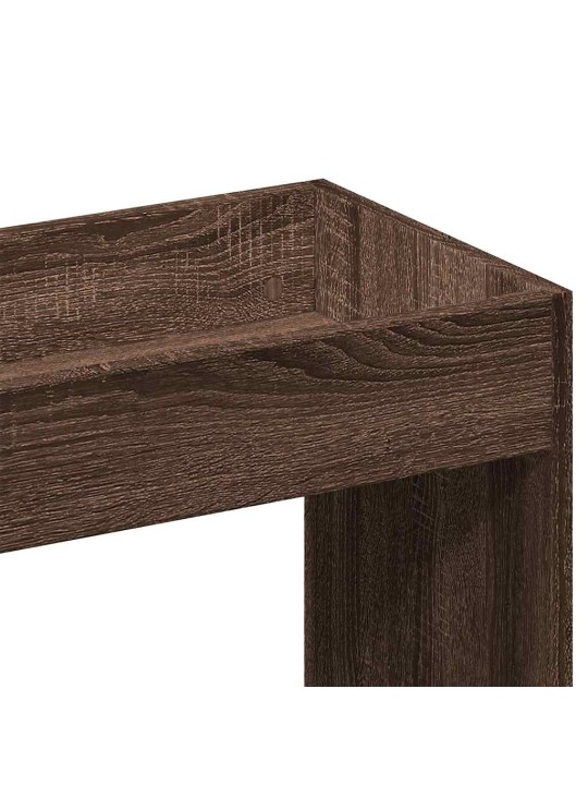 Skříň highboard hnědý dub 92 x 33 x 100 cm kompozitní dřevo