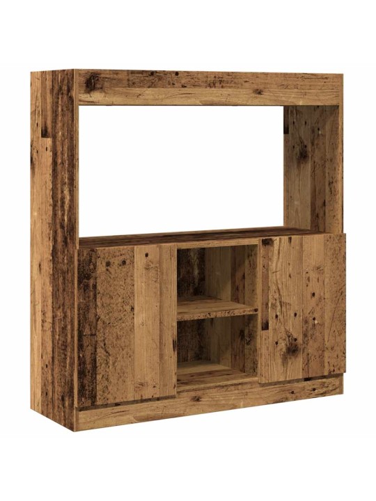 Skříň highboard old wood 92 x 33 x 100 cm kompozitní dřevo