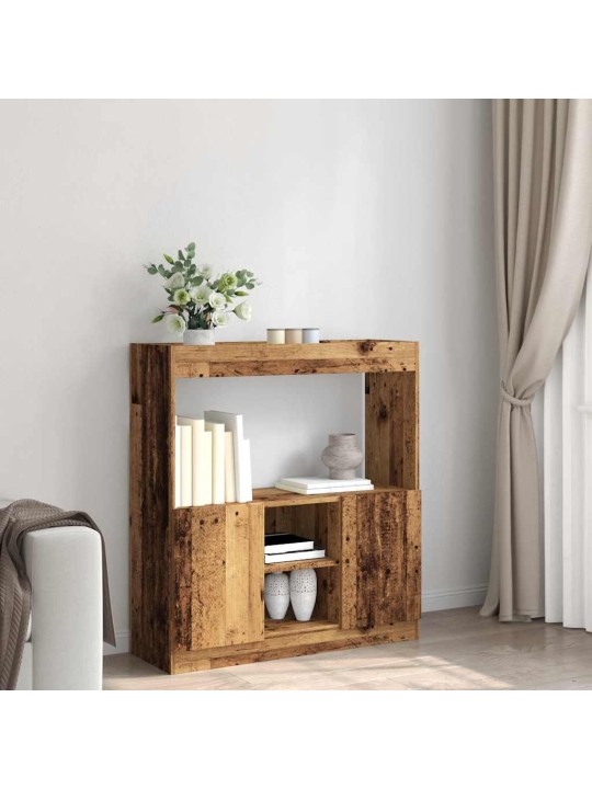 Skříň highboard old wood 92 x 33 x 100 cm kompozitní dřevo