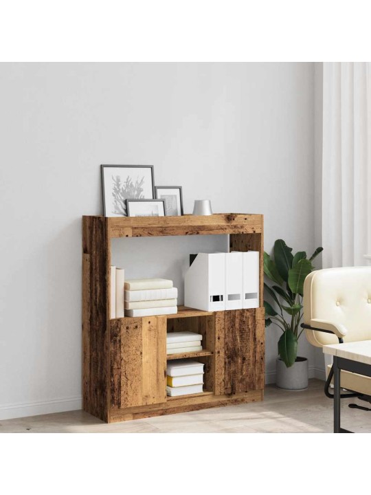 Skříň highboard old wood 92 x 33 x 100 cm kompozitní dřevo