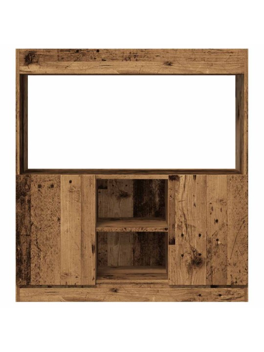 Skříň highboard old wood 92 x 33 x 100 cm kompozitní dřevo