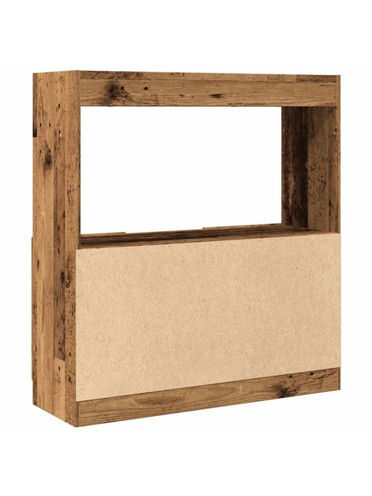 Skříň highboard old wood 92 x 33 x 100 cm kompozitní dřevo