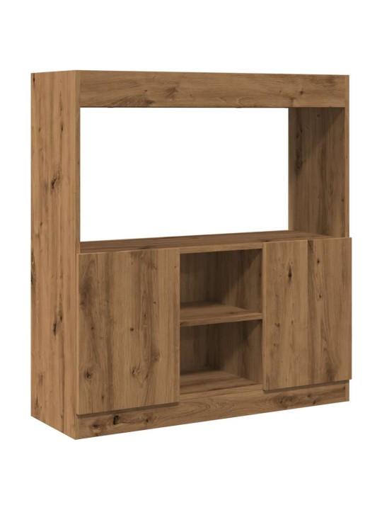 Skříň highboard dub artisan 92 x 33 x 100 cm kompozitní dřevo