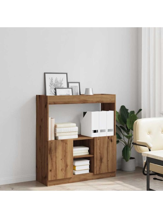 Skříň highboard dub artisan 92 x 33 x 100 cm kompozitní dřevo