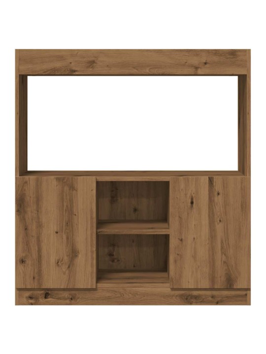 Skříň highboard dub artisan 92 x 33 x 100 cm kompozitní dřevo