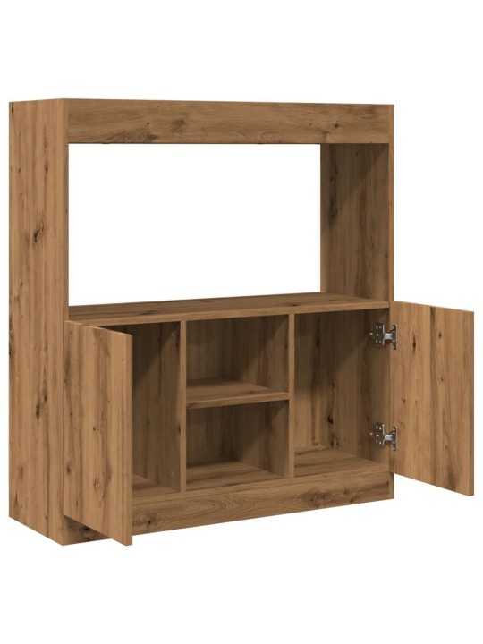 Skříň highboard dub artisan 92 x 33 x 100 cm kompozitní dřevo