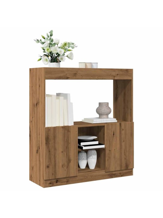 Skříň highboard dub artisan 92 x 33 x 100 cm kompozitní dřevo