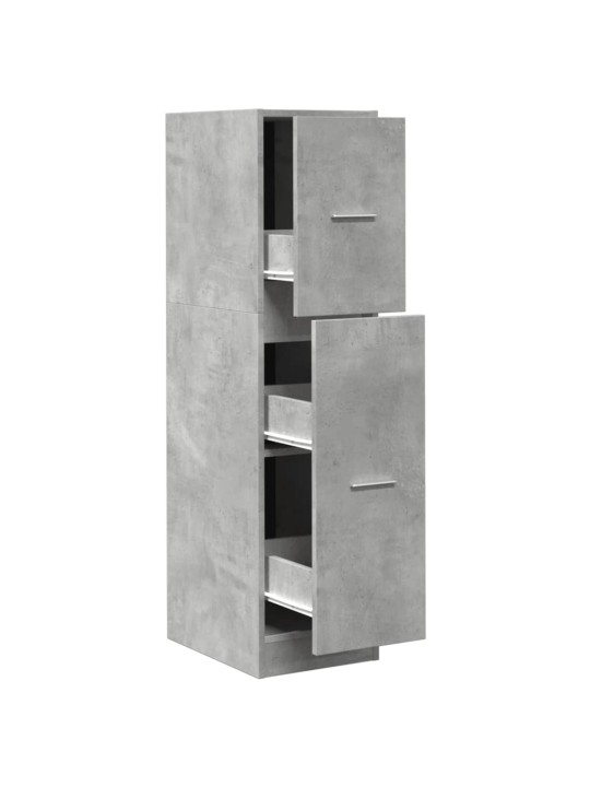 Skříňka na léky betonově šedá 30x41x118 cm kompozitní dřevo