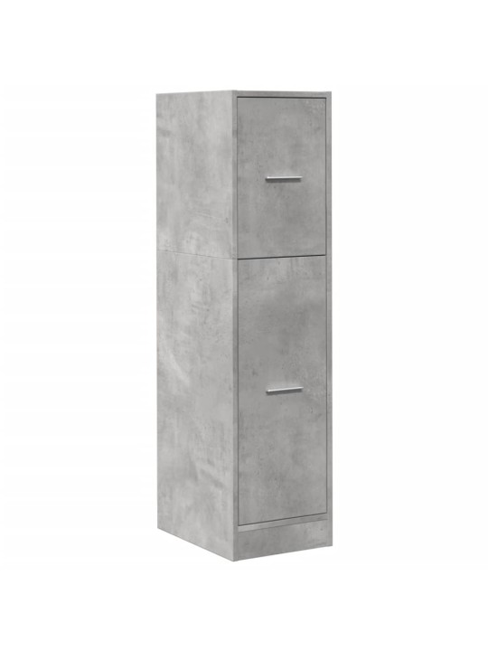Skříňka na léky betonově šedá 30x41x118 cm kompozitní dřevo