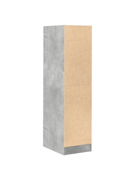 Skříňka na léky betonově šedá 30x41x118 cm kompozitní dřevo