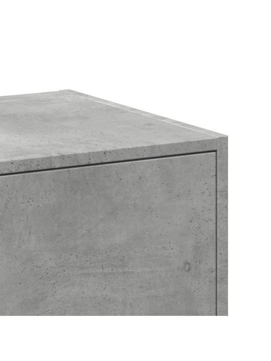Skříňka na léky betonově šedá 30x41x118 cm kompozitní dřevo
