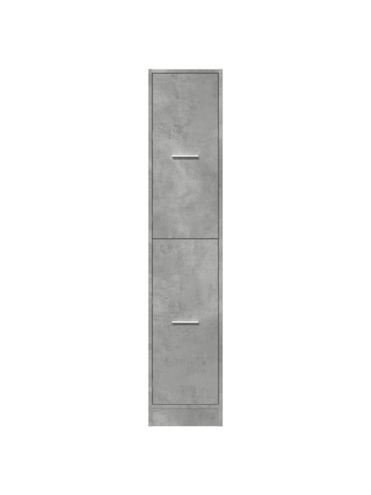 Skříňka na léky betonově šedá 30x41x144,5 cm kompozitní dřevo