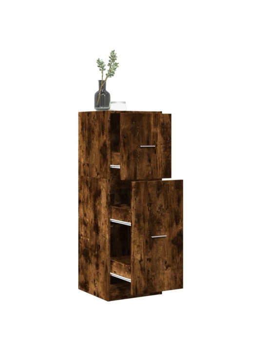 Skříňka na léky kouřový dub 40 x 41 x 118 cm kompozitní dřevo