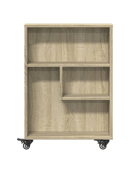 Úzký úložný vozík dub sonoma 48 x 13 x 68 cm kompozitní dřevo