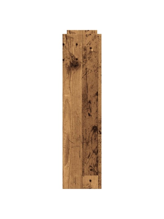 Úzký úložný vozík 4patrový old wood kompozitní dřevo