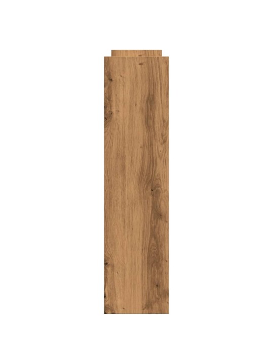 Úzký úložný vozík 4patrový dub artisan kompozitní dřevo