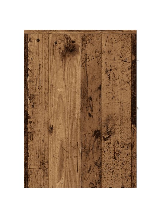 Úzká koupelnová skříňka na kolečkách old wood kompozitní dřevo