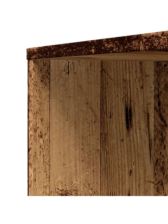 Úzká koupelnová skříňka na kolečkách old wood kompozitní dřevo