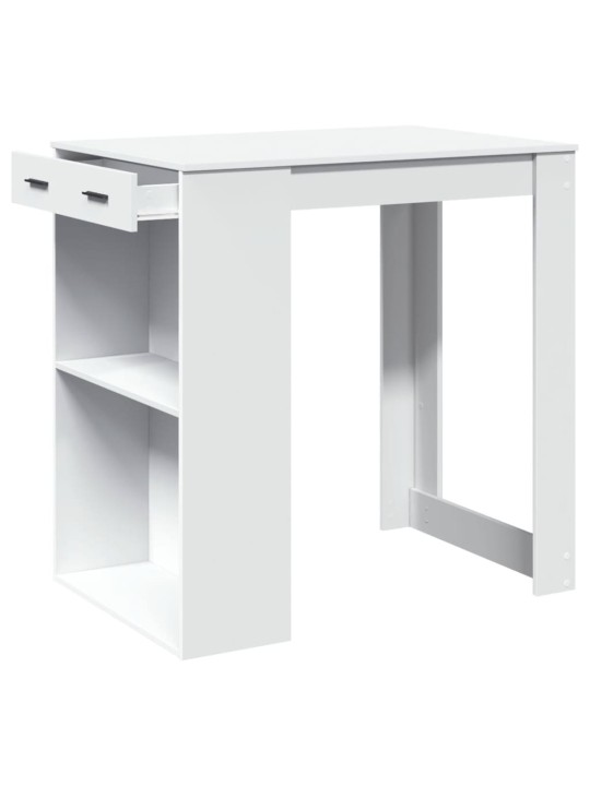 Barový stůl bílý 102 x 70 x 103,5 cm kompozitní dřevo