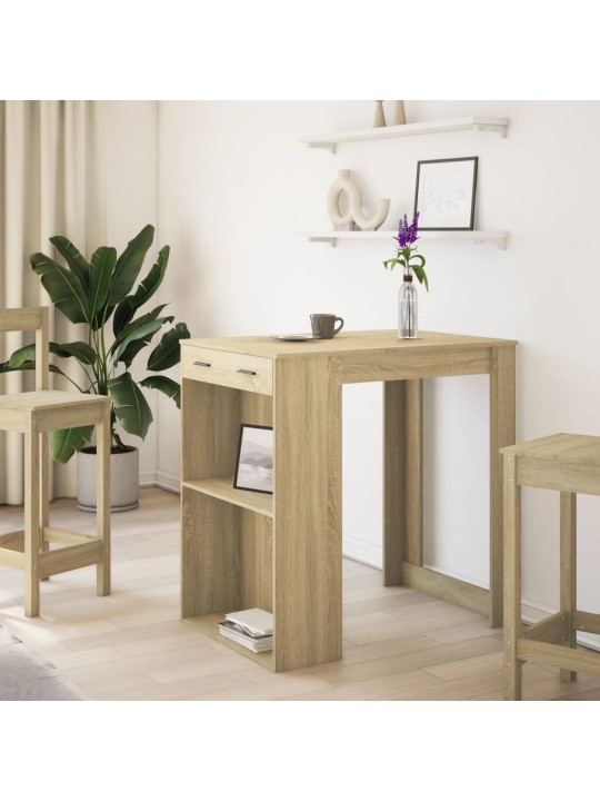 Barový stůl dub sonoma 102 x 70 x 103,5 cm kompozitní dřevo