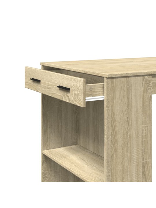 Barový stůl dub sonoma 102 x 70 x 103,5 cm kompozitní dřevo