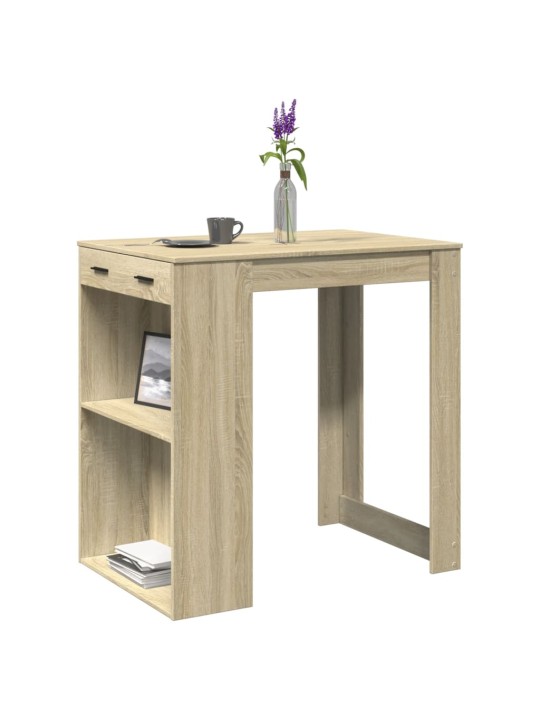 Barový stůl dub sonoma 102 x 70 x 103,5 cm kompozitní dřevo